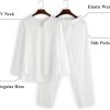 Men's 2 Pieces Cotton Linen Set Henley Shirt Long Sleeve and Casual Beach Pants Summer Yoga Outfits