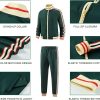 Men Track Suits Sets Long Sleeve Full-zip Sweatsuit Active Jackets and Pants 2 Piece Outfits